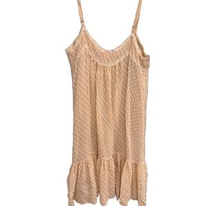 Rebecca Taylor ivory Silk dress Spaghetti Strap lined size 6
